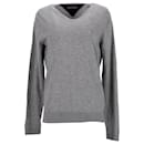 Sweat-shirt en coton mélangé à col en V pour hommes - Tommy Hilfiger