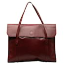 Leather Flap Business Bag - Cartier