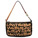Bolsa de mão Louis Vuitton Monogram Graffiti Pochette Accessoires