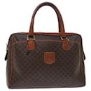 CELINE Macadam Canvas Hand Bag PVC Brown Auth bs12370 - Céline