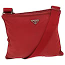 PRADA Shoulder Bag Nylon Red Auth 67048 - Prada