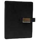 GUCCI Day Planner Cover Leather Black 031 0416 0914 auth 67556 - Gucci