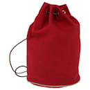 HERMES Purse Porochon Mimil GM Shoulder Bag Canvas Red Auth 67520 - Hermès