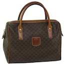CELINE Macadam Canvas Hand Bag PVC Brown Auth yk10901 - Céline