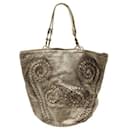 Bottega Veneta Vintage Golden Bucket Bag With Woven Elements