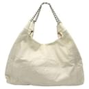 Chanel Vintage Ivory Leather "CC" Tote 2008-2009