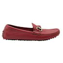 Gucci Dark Red Classic Loafers