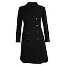 Contemporary Designer Black Wool Winter Coat - Autre Marque