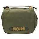 Moschino Dark Green Nylon Shoulder Bag
