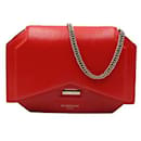 Bolsa com aba e corte de laço vermelho Givenchy