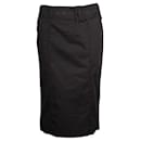 Prada Black Pencil Skirt with Detachable Belt