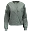 Contemporary Designer Light Grey Lambskin Jacket - Autre Marque