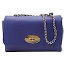 Mulberry Electric Blue Lily Shoulder Bag with Chain