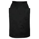 Yves Saint Laurent Vintage Black Pencil Skirt with Pockets