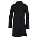 Abrigo negro de longitud media Sportmax de diseñador contemporáneo - Autre Marque