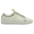 Chanel White Low Top CC Sneakers