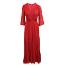 Vestido largo rojo elegante de Reformation