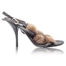 CONTEMPORARY DESIGNER Rabbit Fur Crystal Sandals - Autre Marque