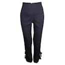 GIANNI VERSACE Navy Pants With Bows - Gianni Versace