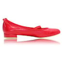 STUART WEITZMAN Chaussures plates en cuir rouge - Stuart Weitzman