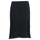 Lanvin Black Skirt with Metallic Details