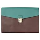 Prada Two Color Travel Document Bag