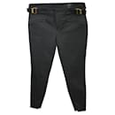 Pantalon noir Gucci Elegan avec boucles dorées