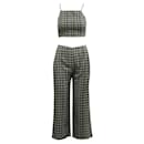 REFORMATION Checked Crop Top and Pants Set - Reformation