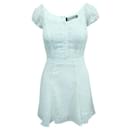 REFORMATION White Short Sleeve Dress with Buttons - Reformation