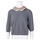 Valentino Sweater With Embellished Collar
