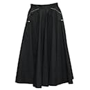 Contemporary Designer Black Full Circle Skirt - Autre Marque