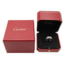 Cartier Love Ring em ouro branco com cerâmica preta e diamantes