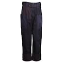 Navy Cargo Pants with Detachable Belt - Isabel Marant Etoile