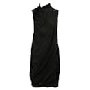 Balenciaga Black Silk Dress with Ties