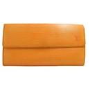 Louis Vuitton Orange Epi Geldbörse