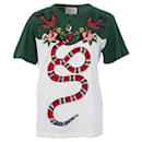 Gucci SS16 T-Shirt mit Schlangenstickerei