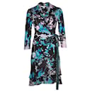 Cathy Floral Wrap Dress with Leather Trim Strap - Diane Von Furstenberg