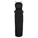 Schwarzes Kleid mit Trägern und Tülldetail - Autre Marque