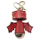 Porta-chaves e pingente de bolsa Prada Bat em vermelho