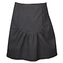 Miu Miu Dark Grey Knee Length Skirt