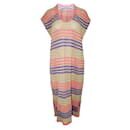 Pleats Please Colorful Striped Dress