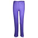 ME Purple Textured Pants - Issey Miyake