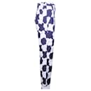 CONTEMPORARY DESIGNER Printed Blue And White Pattern Pants - Autre Marque