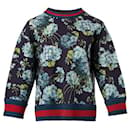 Neopren-Sweatshirt mit Hortensien-Print - Gucci
