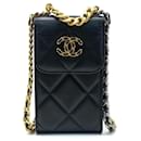 Chanel 19 Mini borsa porta cellulare con catena