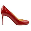CHRISTIAN LOUBOUTIN Red Fifi 85 Patent Calf Heels - Christian Louboutin