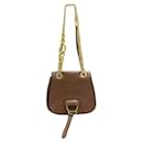 Miu Miu Brown Madras Dahlia Shoulder Bag