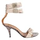 GIVENCHY Crocodile Embossed Straps Sandals - Givenchy