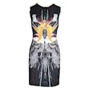 Contemporary Designer Multicolour Eagle Print Neoprene Dress - Autre Marque