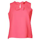 Fluro Pink Sleeveless Top with Front Bows - Kate Spade